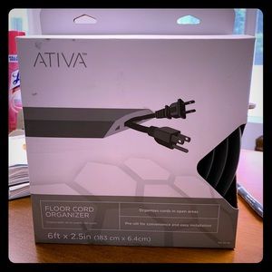 New In Box Ativa Floor Cord Organizer 6 Foot Long